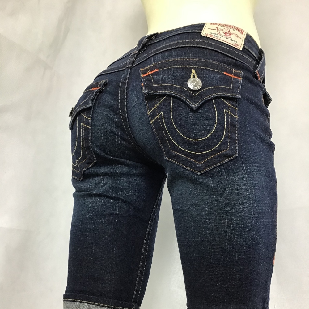 True Religion Jean Shorts Size 24 SOPHIE (*1)^